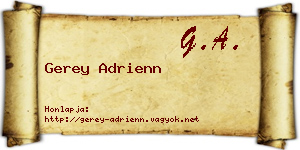 Gerey Adrienn névjegykártya